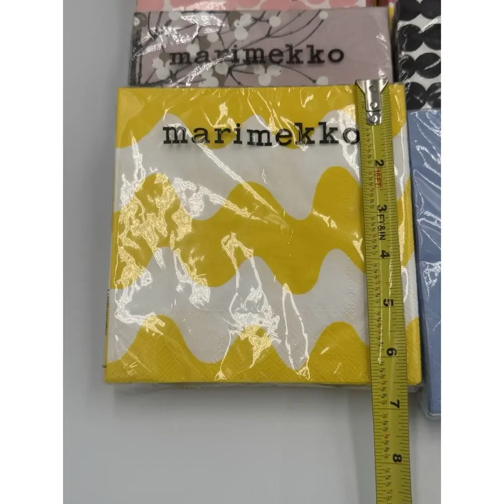 Marimekko Lot of 8 20ct Paper Napkin Packs Unikko Puketti Lokki Räsymatto New